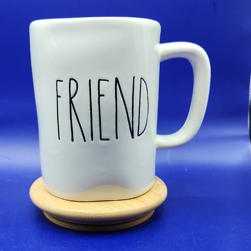 Magenta FRIEND White Ceramic Mug